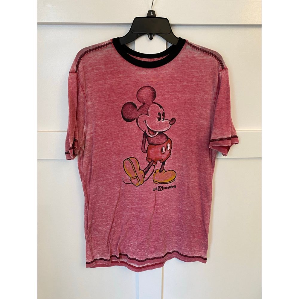 Walt Disney World Mickey Mouse Authentic Red Women's Shirt‎ Size Small